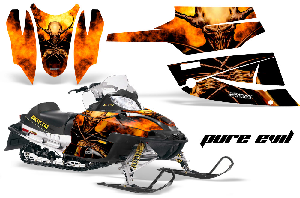 Arctic Cat Firecat Graphics Kit Pure Evil